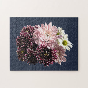 Dark and Light Mums and Daisies