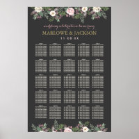 Dark and Moody Floral Boho Hochzeitssitze