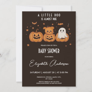 Dark and Niedlich Halloween Baby Show Einladung