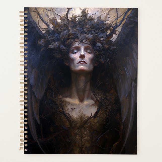 Dark Angel Gothic Goth Fantasy Art Planer (Vorderseite)