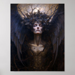 Dark Angel Gothic Goth Fantasy Art Poster