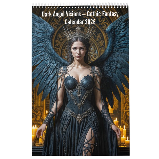 Dark Angel Visionen – Gothic Fantasy Kalender 2026 (Titelbild)