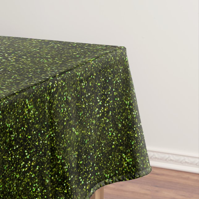 Dark Apple Green Glitzer Tischdecke (Beispiel)