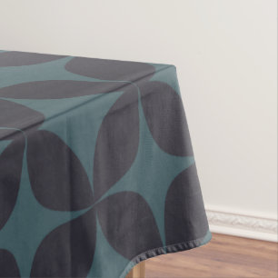 Dark Aquamarin Blue Simple Geometric Pattern Tischdecke