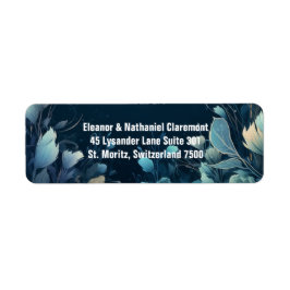 Dark Aquamarine und Aquamarin Blue Floral Wedding
