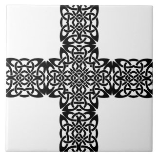 Dark Art Cross Design Fliese