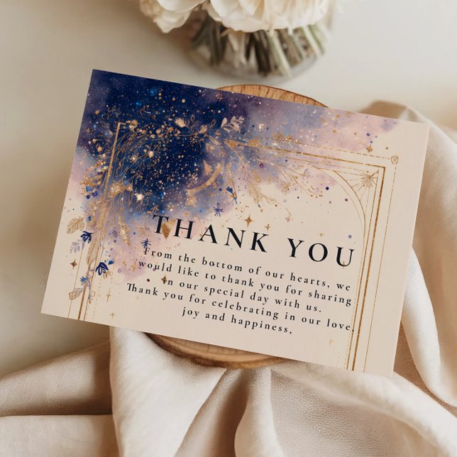 Dark Astrology Wedding Dankeskarte (Von Creator hochgeladen)