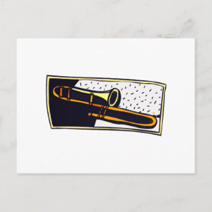 Dark Background Graphic Design Postkarte