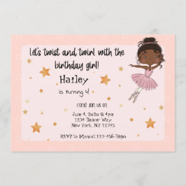 Dark Ballerina Party Einladung