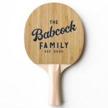 Dark Bamboo Retro Family Name & Year