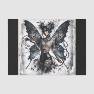 Dark Beauty Gothic Asian Fee Tattoos & Whip Seidenpapier