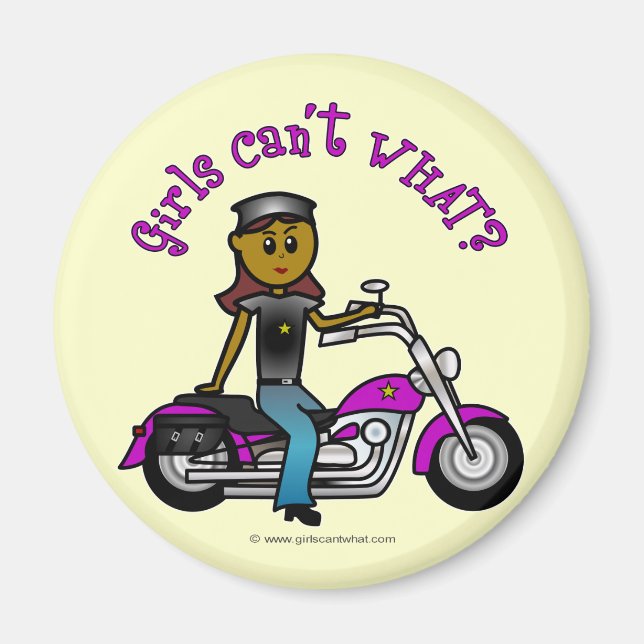 Dark Biker Girl Magnet (Vorne)