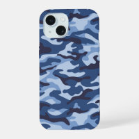 Dark Blue Camouflage Pattern