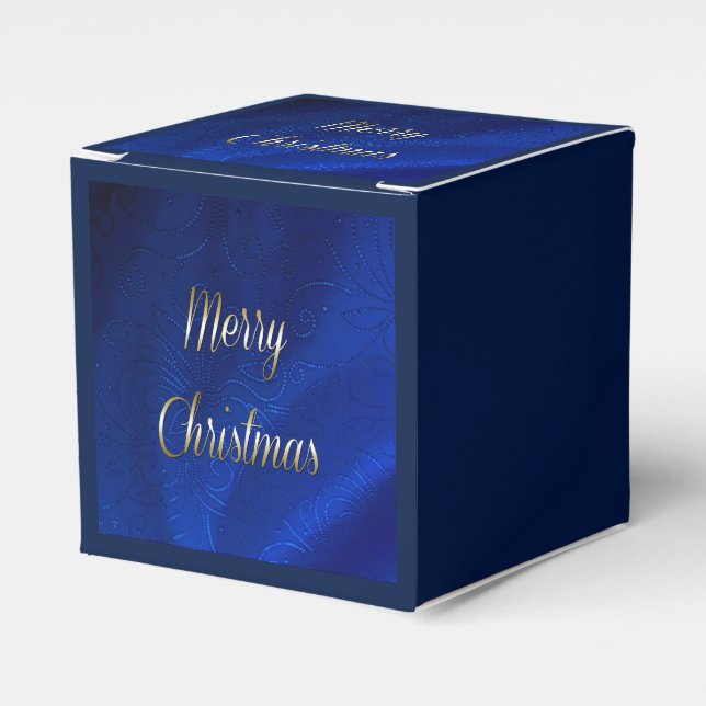 Dark Blue Christmas Geschenkschachtel (Vorderseite)