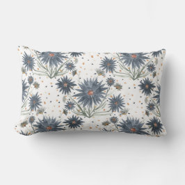 Dark Blue Daisies Lendenkissen