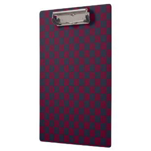 Dark Blue Dark Magenta Karos Klemmbrett