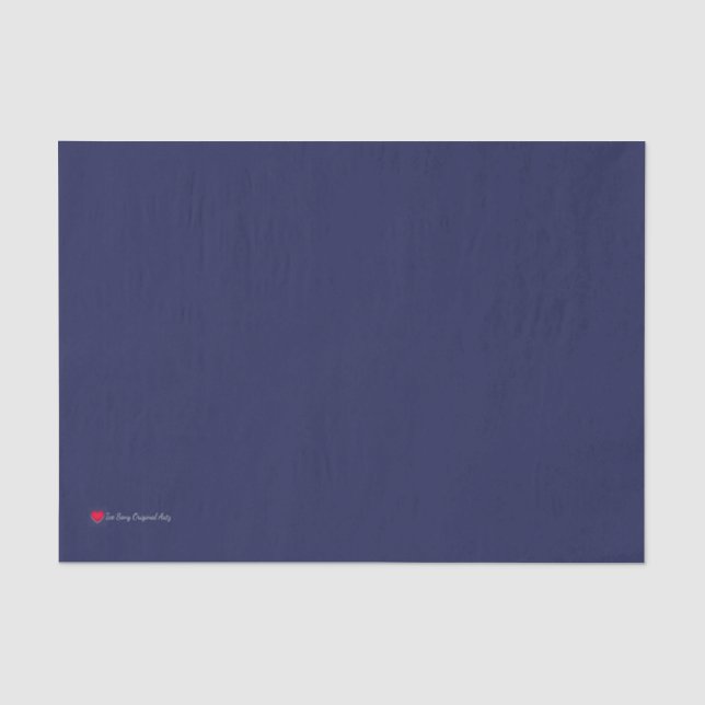 Dark Blue Decoupage Matching Seidenpapier (Vorderseite)