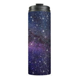 Dark Blue Galaxy Starry Night Thermal Tumbler Thermosbecher