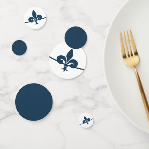 Dark Blue Lilie Brautparty Confetti Konfetti