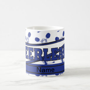 Dark Blue Personalize Cheerleader Tasse