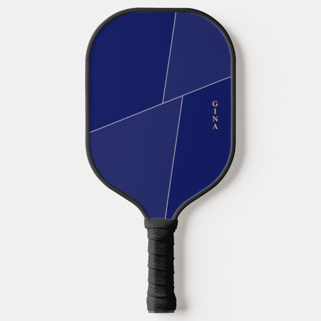 Dark Blue Pickleball Paddle Personalisiert mit Nam (Vorderseite)