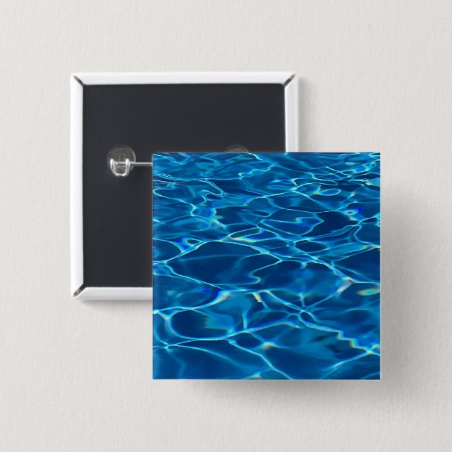 Dark Blue Pool Water Button (Vorne & Hinten)
