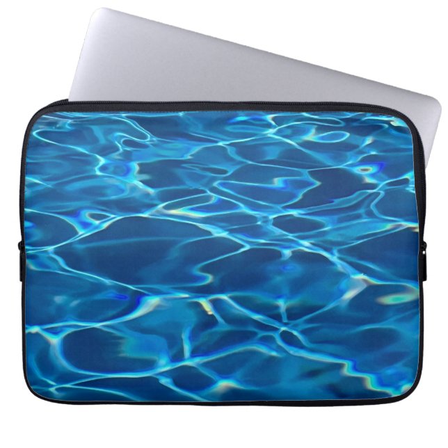 Dark Blue Pool Water Laptopschutzhülle (Vorderseite)