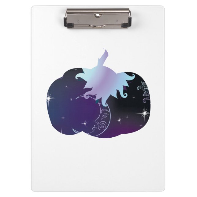 Dark Blue Pumpkin Klemmbrett (Vorderseite)