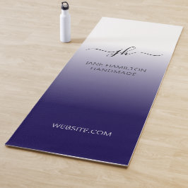 Dark Blue Purple Custom Logo Yogamatte