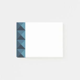 Dark Blue Pyramids Post-it Klebezettel