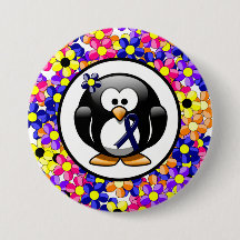 Dark Blue Ribbon Penguin