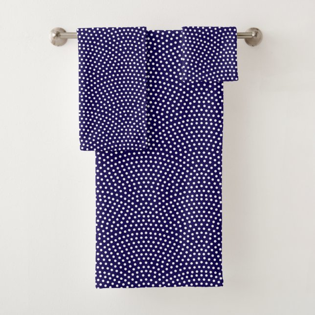 Dark Blue Same Komon (groß) Badetuch-Set Badhandtuch Set (Insitu)