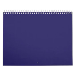 Dark Blue Solid Background | Elegant Minimal Look Kalender