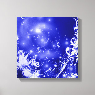 Dark Blue Splash Leinwanddruck