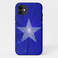 Dark Blue Star iPhone Gehäuse