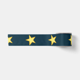 Dark Blue Starry Night Ribbon Satinband