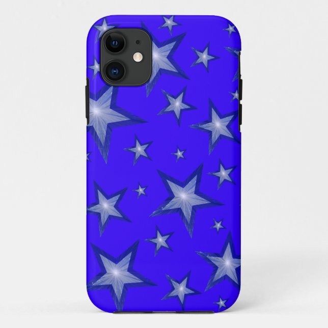 Dark Blue Stars iPhone Gehäuse Case-Mate iPhone Hülle (Rückseite)