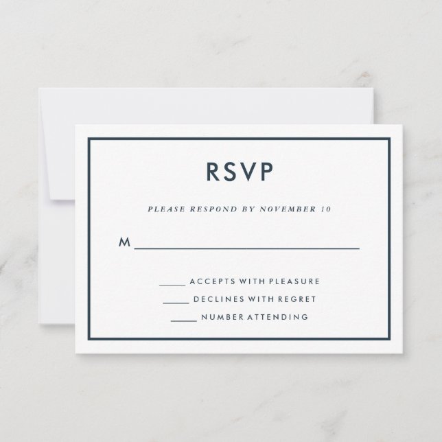 Dark Blue Travel Theme Wedding | Karte auf der Rüc (Vorderseite)