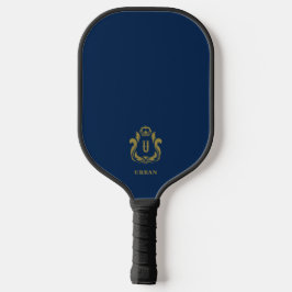 Dark Blue U Initial Pickleball Schläger