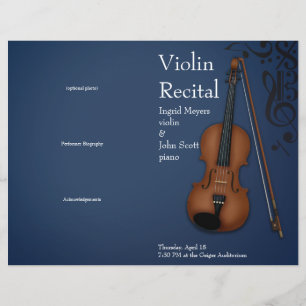 Dark Blue Violin Viola Faltes Erwägungsgrund-Progr