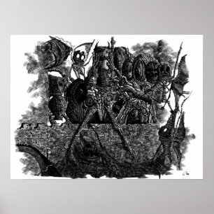 Dark Bridge Print von Jred Poster