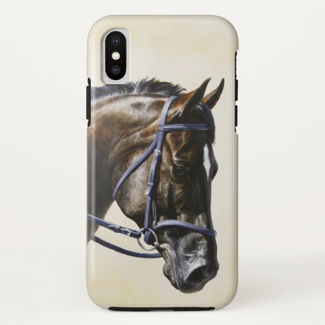 Dark Brown Bay Trakehner Dressage Horse Case-Mate iPhone Hülle (Rückseite)