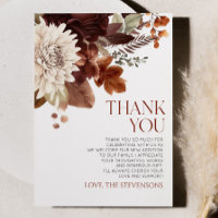 Dark Brown Burgundy Floral Flowers Babydusche