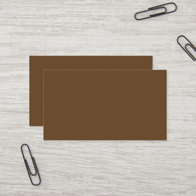 Dark Brown Business Card Visitenkarte (Vorderseite/Rückseite Beispiel)