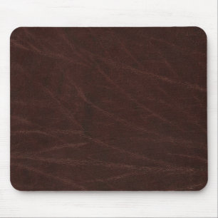 Dark Brown Leather Mousepad