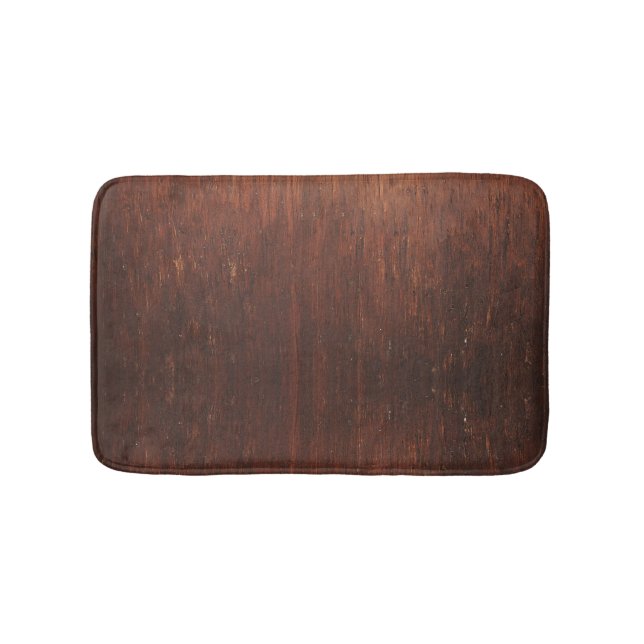 Dark Brown Wood Badematte (Vorderseite)