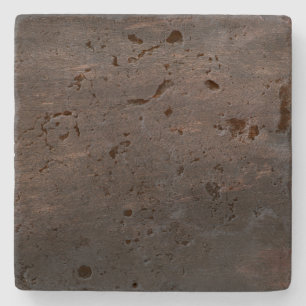 Dark Brown Wood Stone Untersetzer