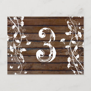 Dark Brown Wood Tischnummer