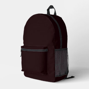 Dark Burgundy Schlichtes Burgund Bedruckter Rucksack