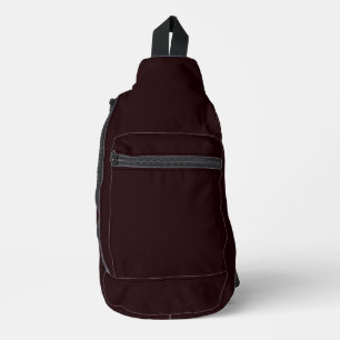 Dark Burgundy Schlichtes Burgund Crossbody Bag